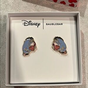 Disney valentines eeyore BaubleBar Earrings - Blue and Pink